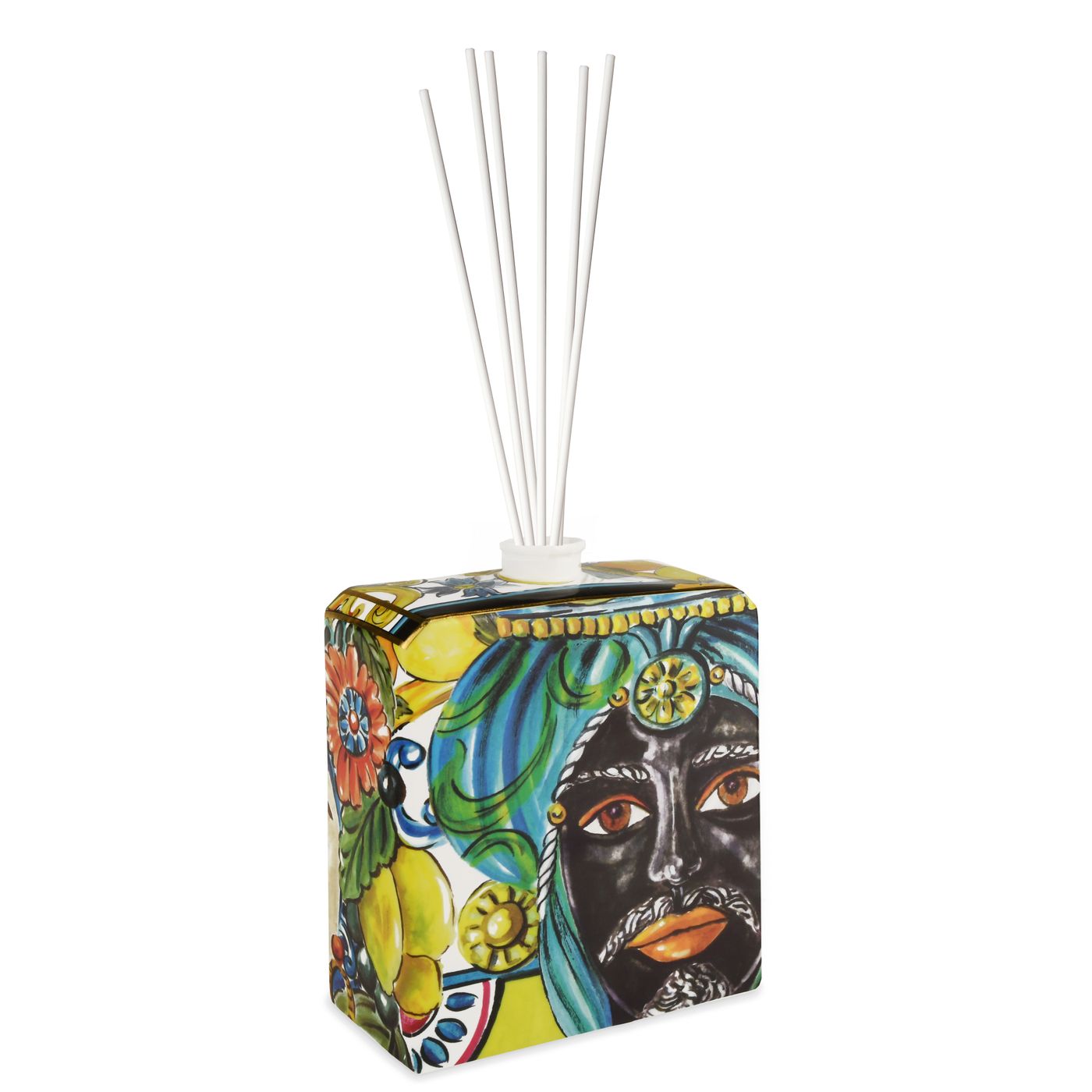Flacon en porcelaine Gold debbie avec tiges sans parfum