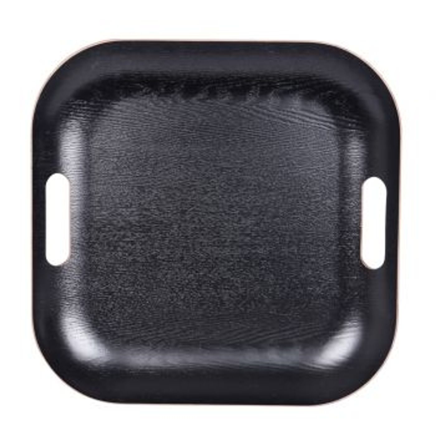 Plateau carré en bois noir 39 cm