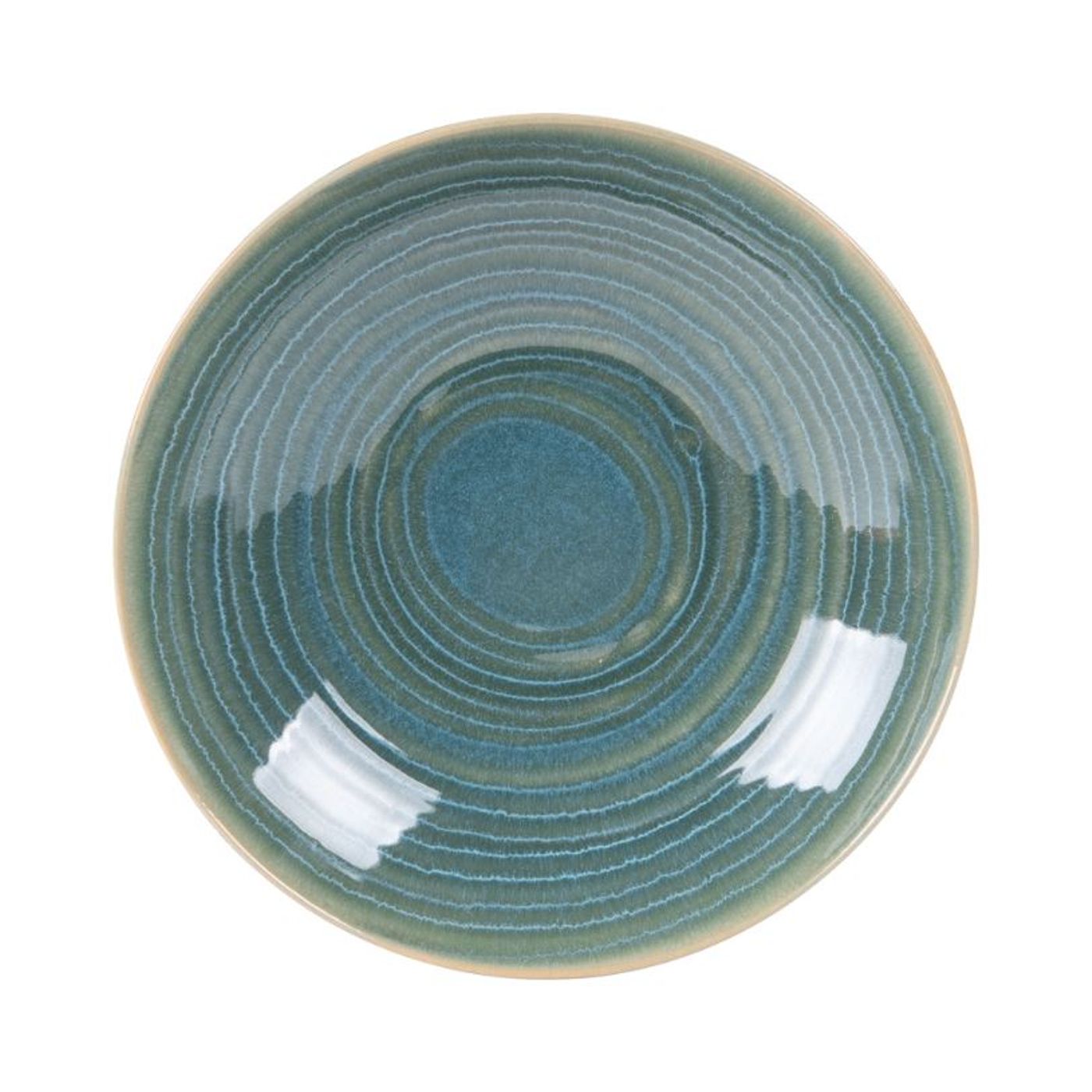 Assiette calotte Moon Lagon 22 cm