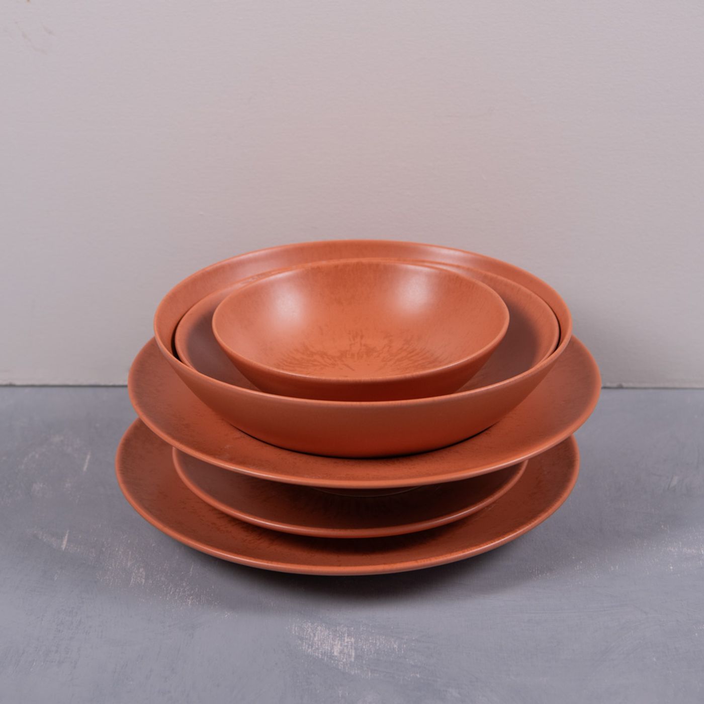 Assiette calotte Onyx Terracotta 22 cm Table Passion - Ambiance & Styles