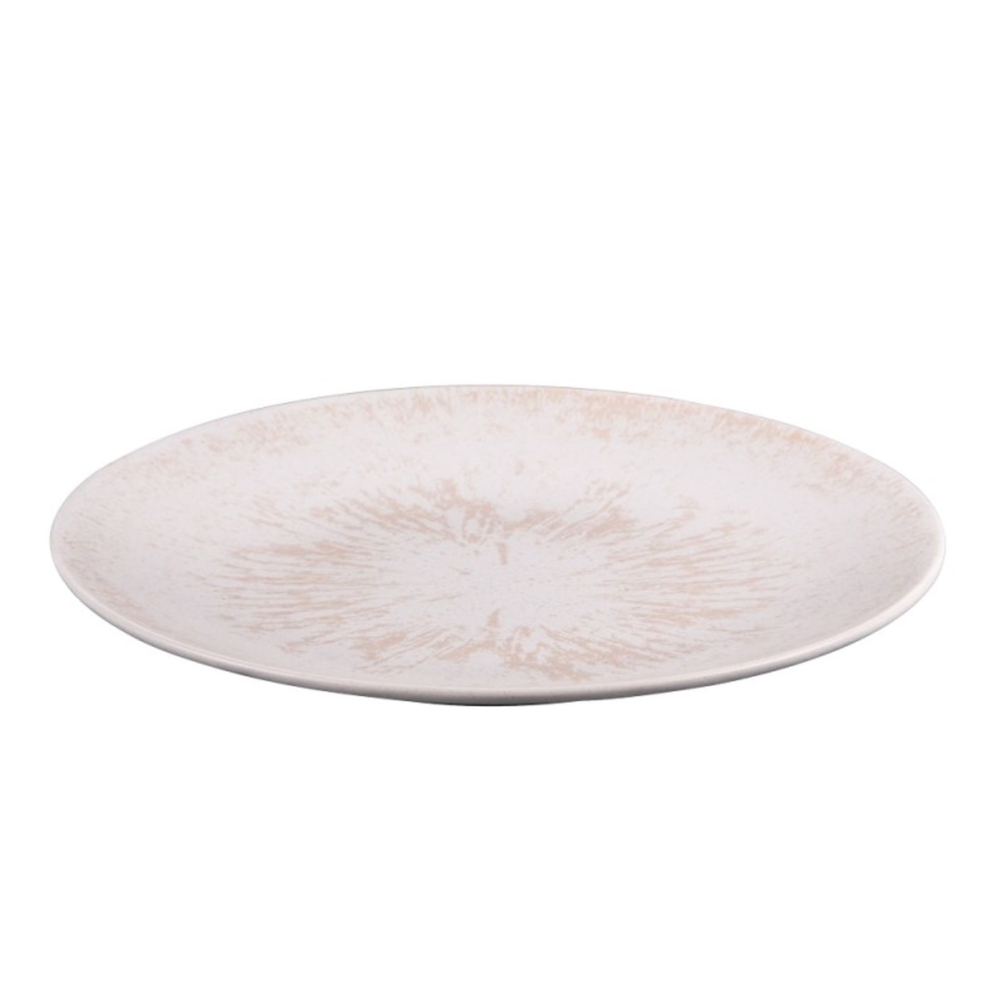 Lot De 6 Assiettes Plates Onyx 27 Cm – Grès Marron, Table Passion, B206191