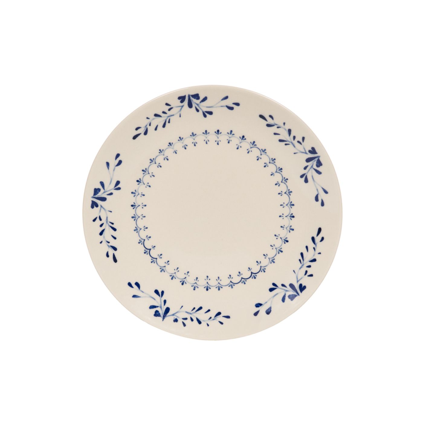 Assiette plate 17cm Appoline Bleu