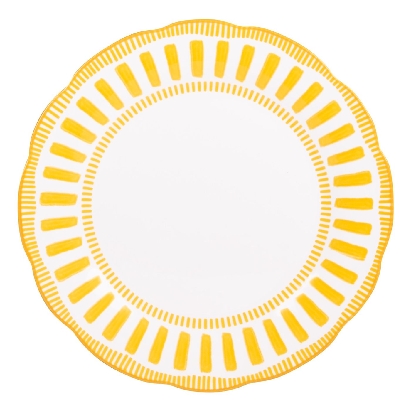 Assiette plate Napoli jaune D.27 cm