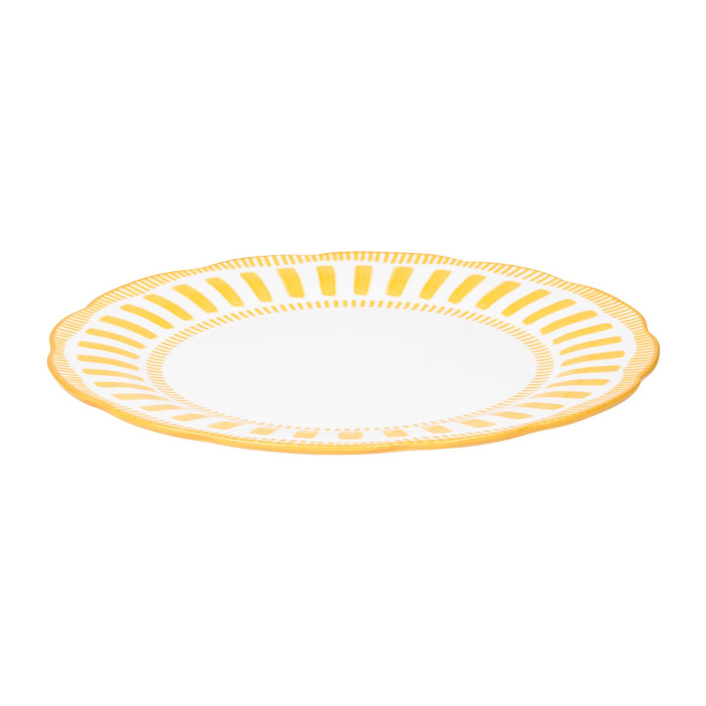 Assiette plate Napoli jaune D.27 cm
