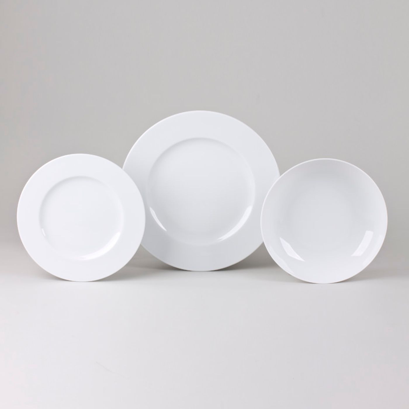 Assiette plate CHAMONIX blanc