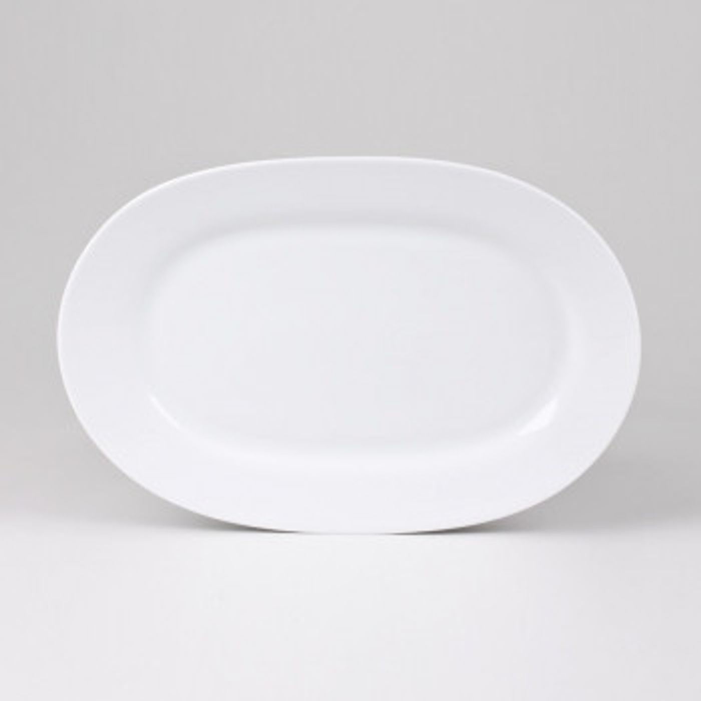 Plat ovale CHAMONIX blanc