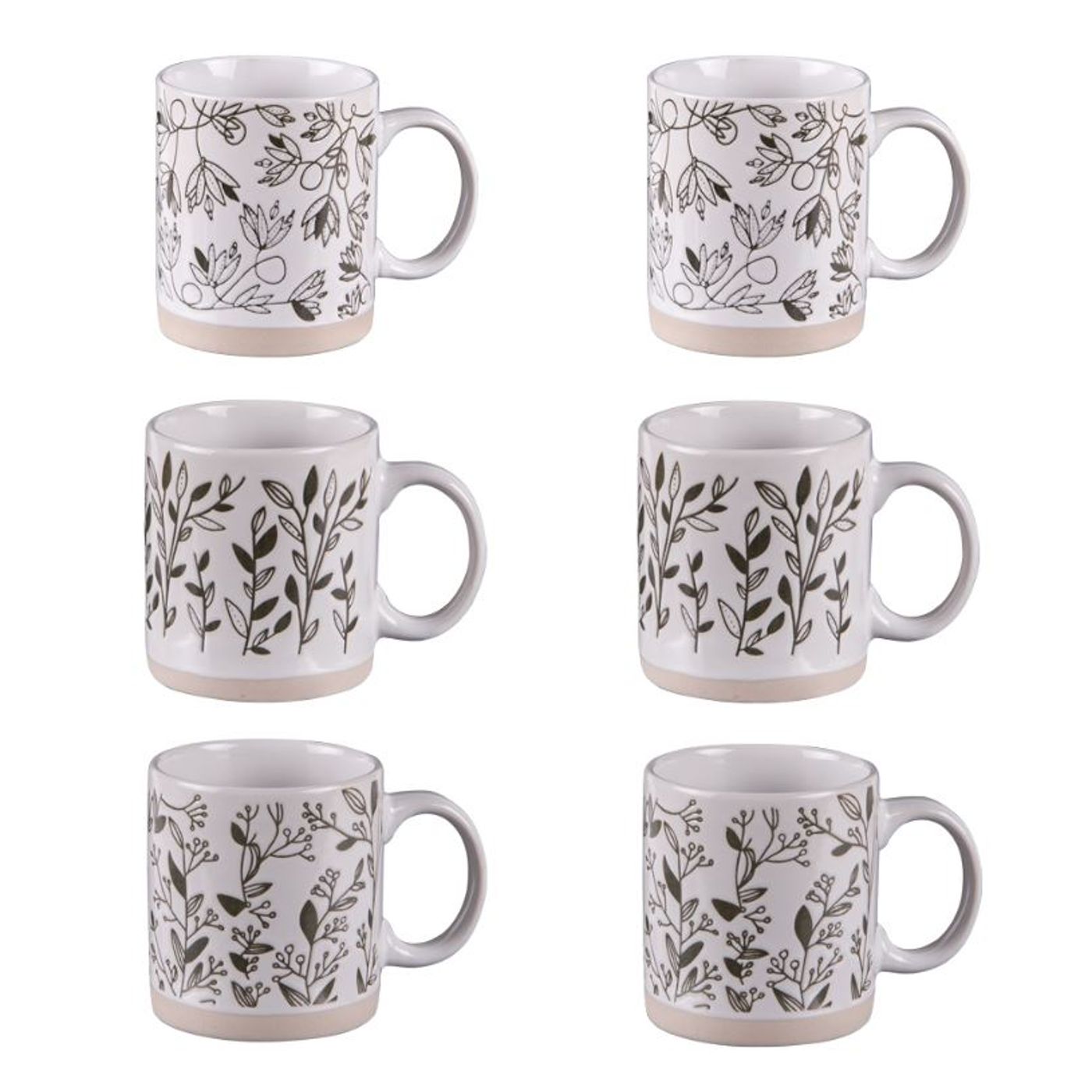 Coffret de 6 tasses Bucolique 18 cl