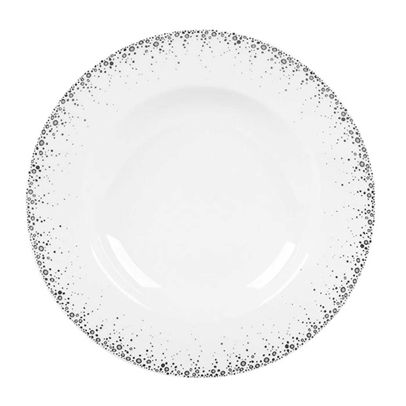 Assiette creuse BOREALIS gris 22cm