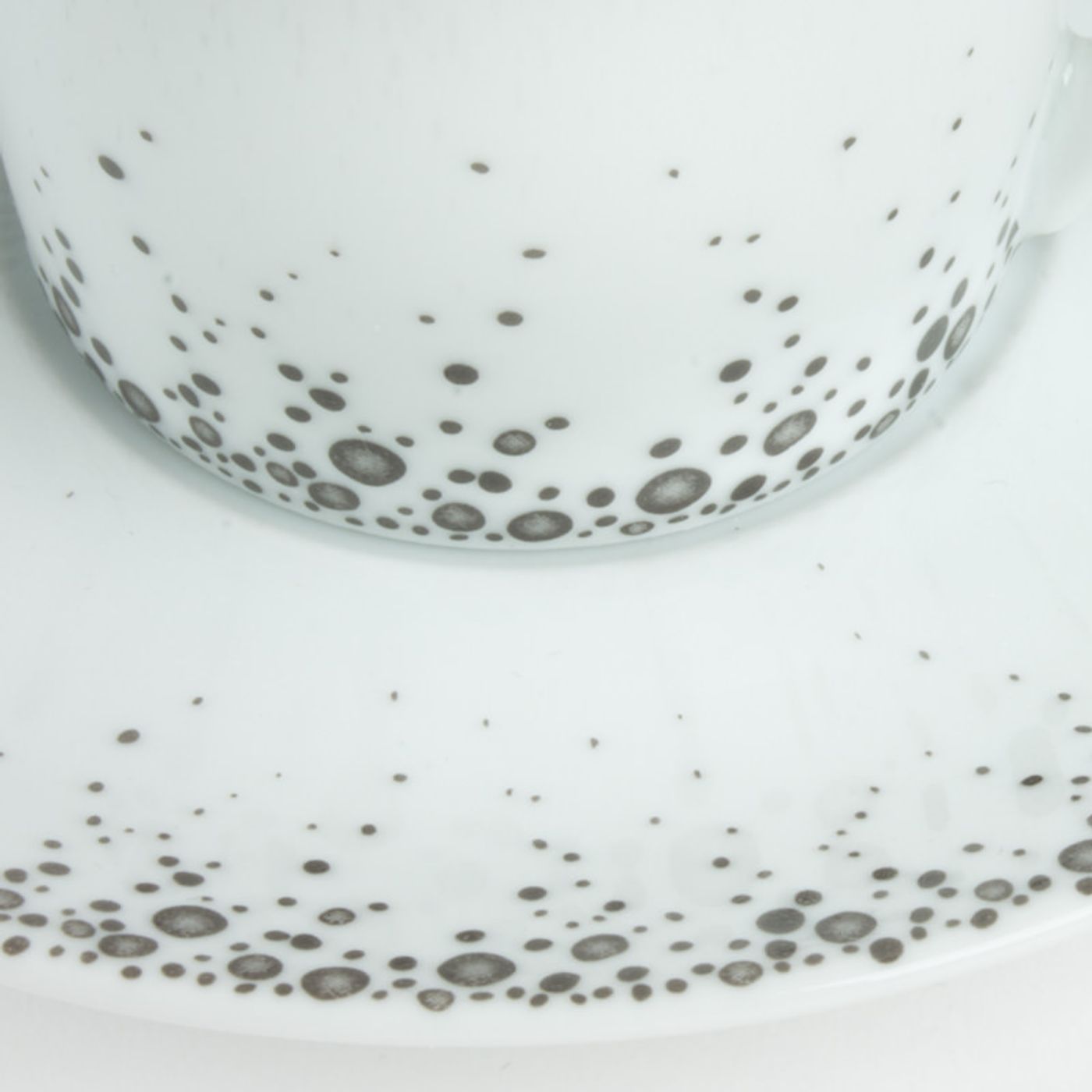 Tasse à café avec soucoupe BOREALIS gris 12cl