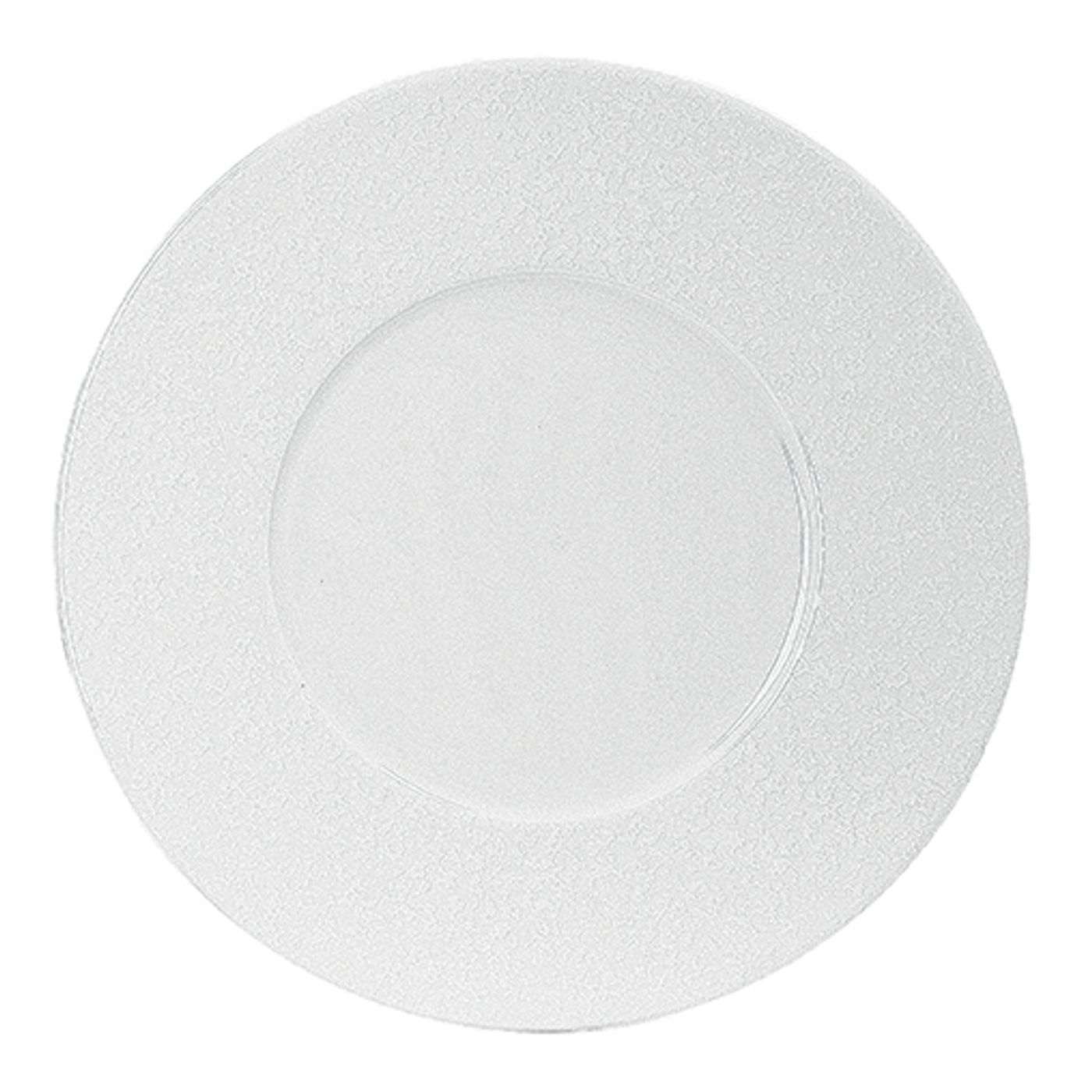 Assiette dessert IMPRESSION blanc