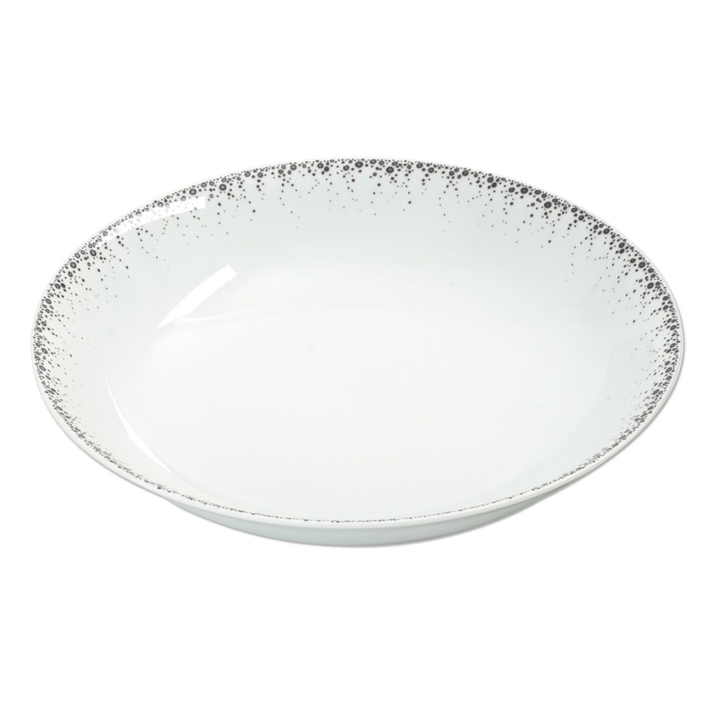 Plat rond creux BOREALIS gris 29cm