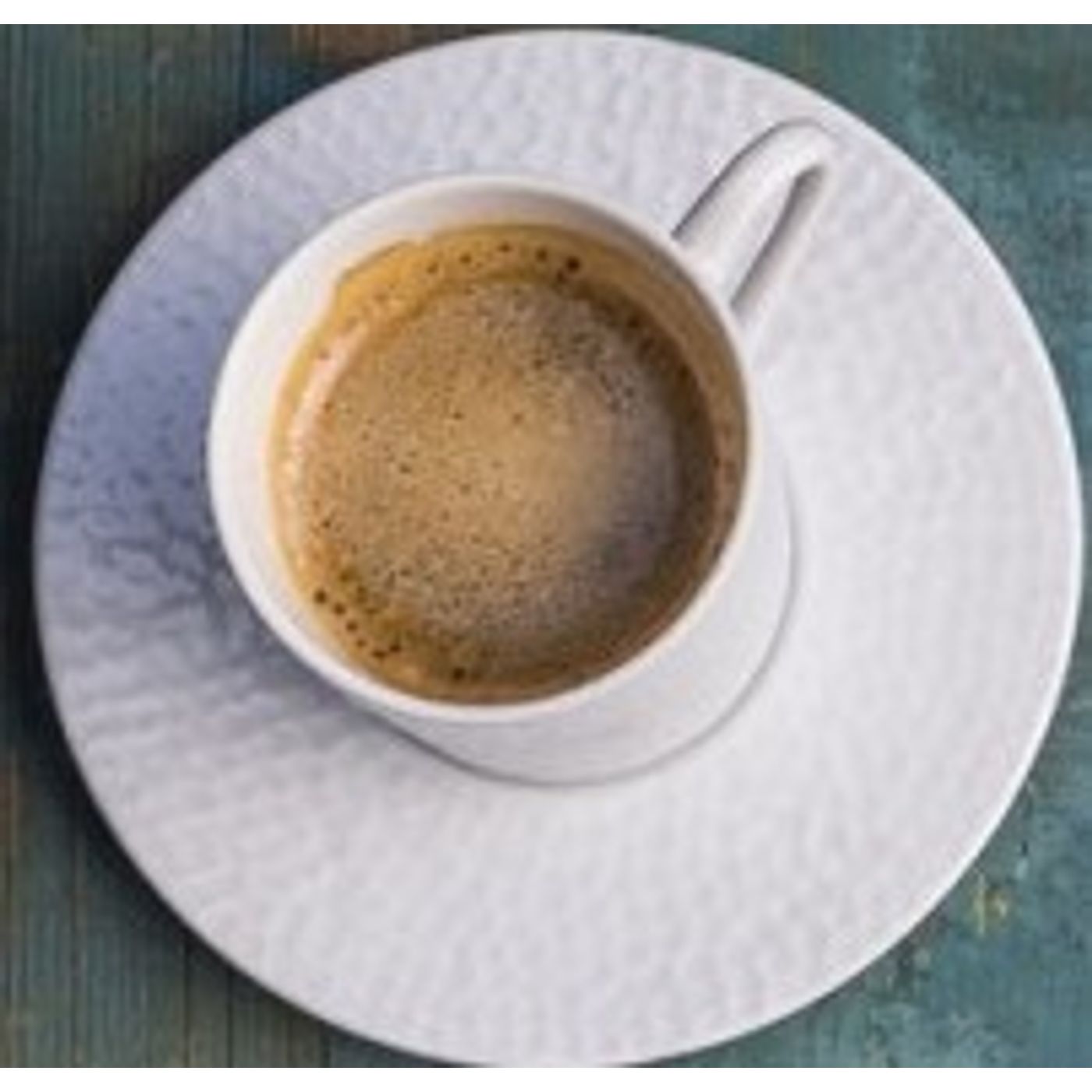 Paire Tasse Café Louna Blanc Relief 12 cl
