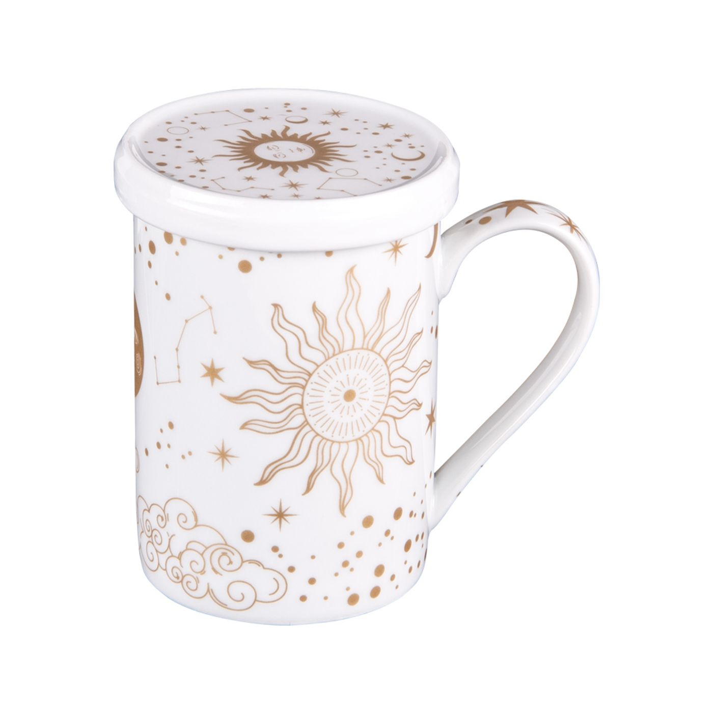 Tisanière Porcelaine 30cl Avec Filtre Inox - Coffret Cadeau Élégant