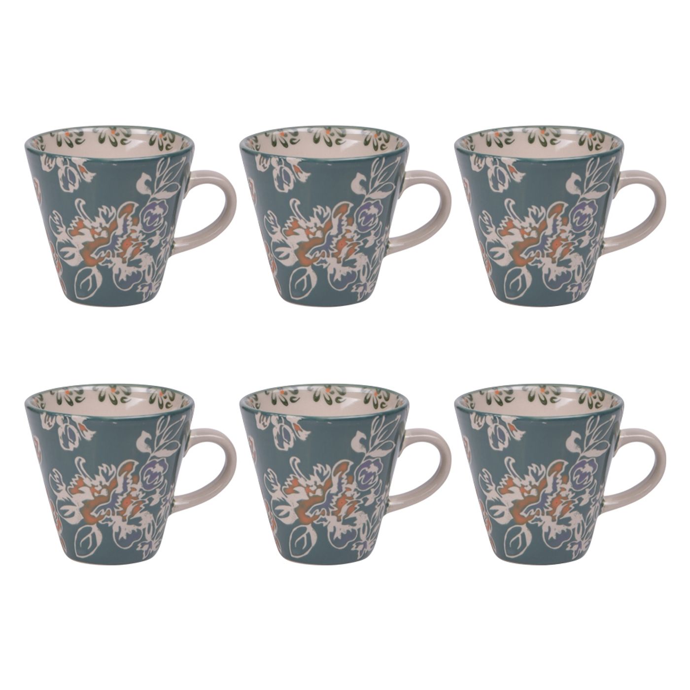Coffret 6 tasses Faustine 17cl
