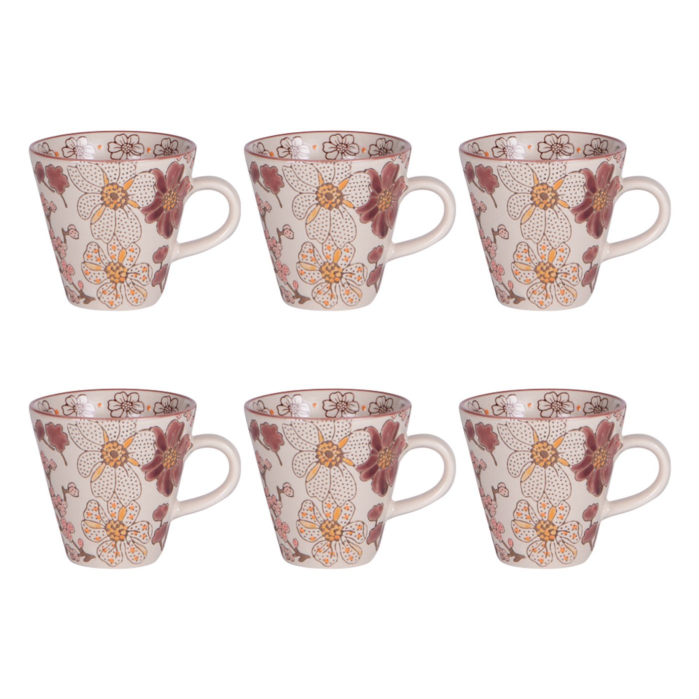 Coffret 6 tasses Kiyo 17 cl