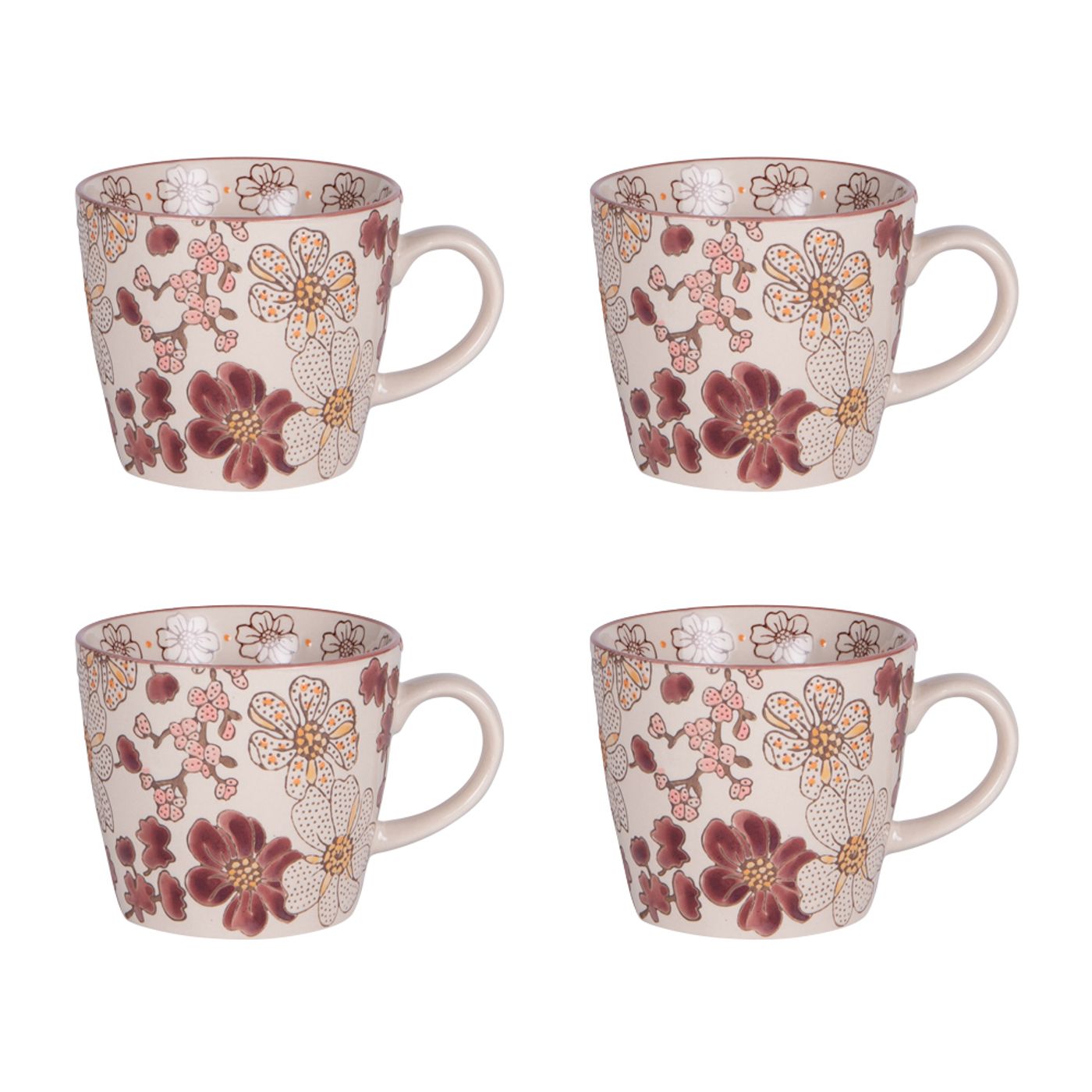 Coffret 4 tasses Kiyo 36 cl