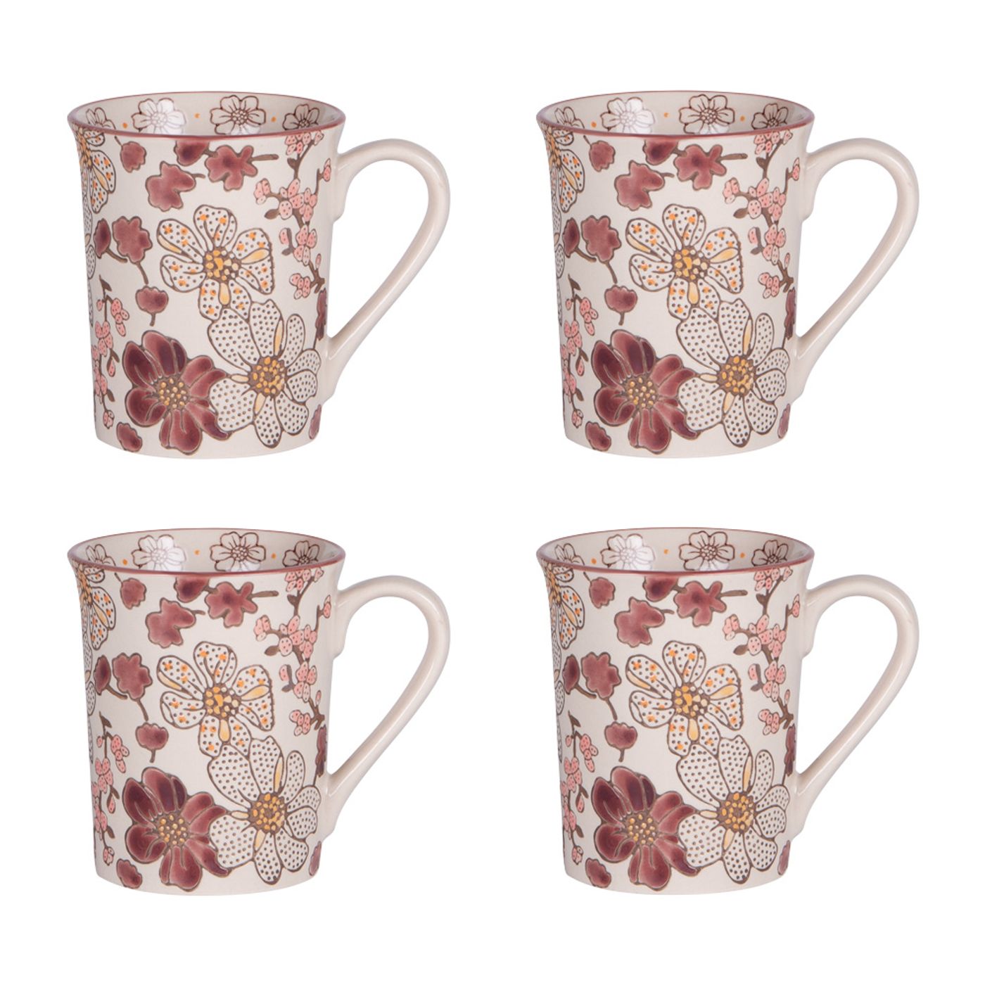 Coffret 4 mugs Kiyo 30 cl