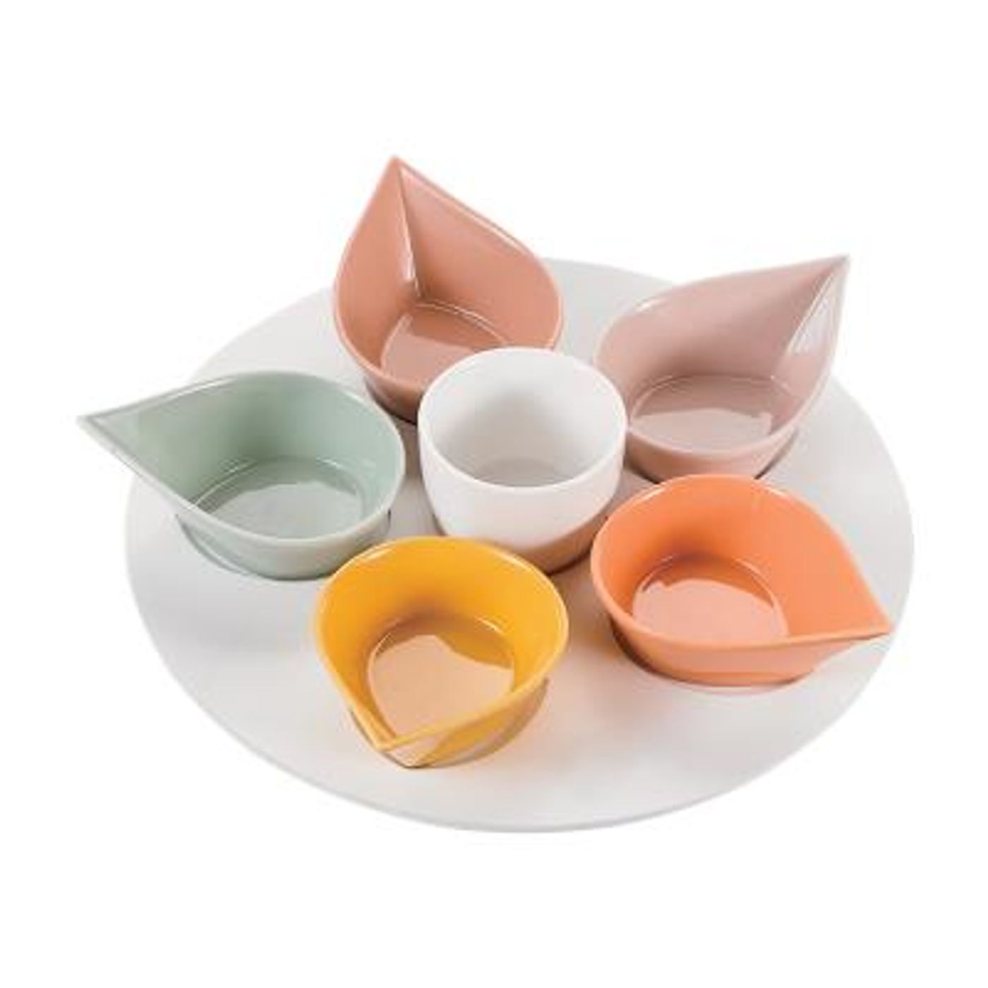 Plateau Apéritif Rosti Mepal – Blanc Brillant, Plastique – Neuf (défaut Mineur Possible)