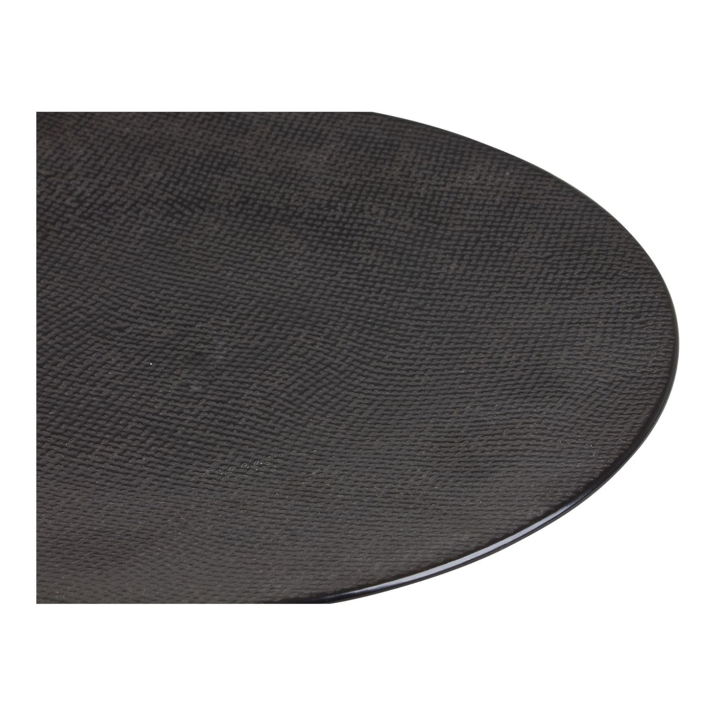 Assiette plate VESUVIO noire 27 cm