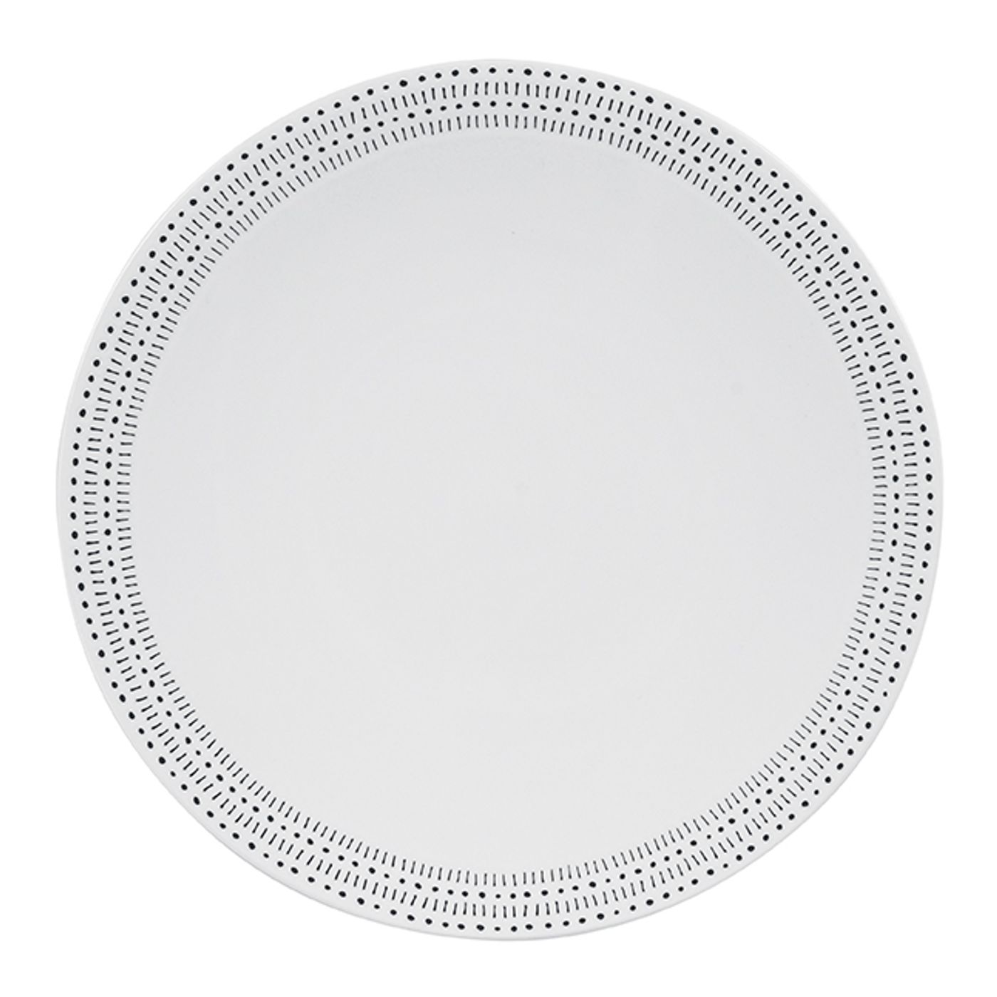 Assiette plate RICE noir