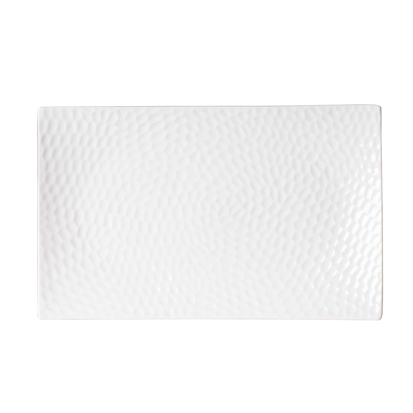 Plat rectangulaire DUNE 25 x 15 blanc