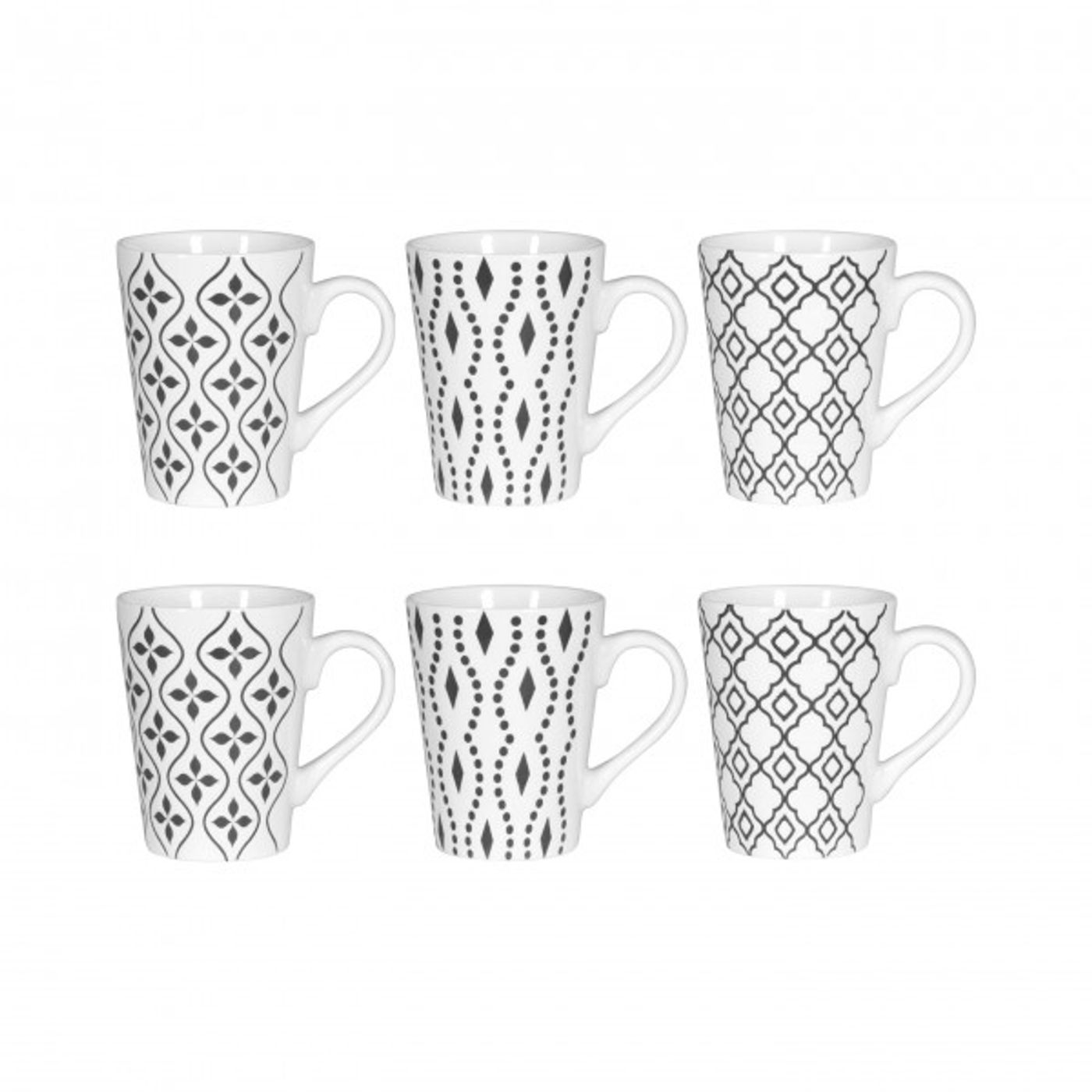 Coffret 6 tasses à café ANTIGUA 10 cl