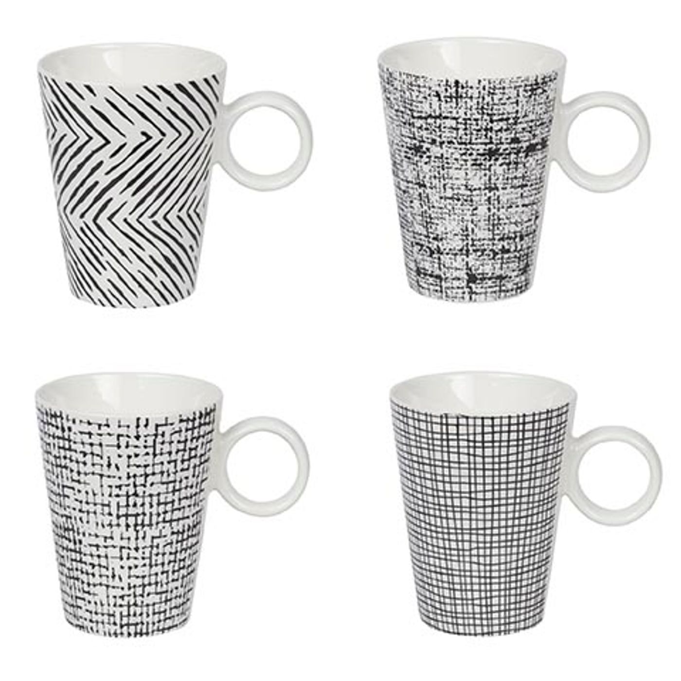Coffret 4 mugs Calicot