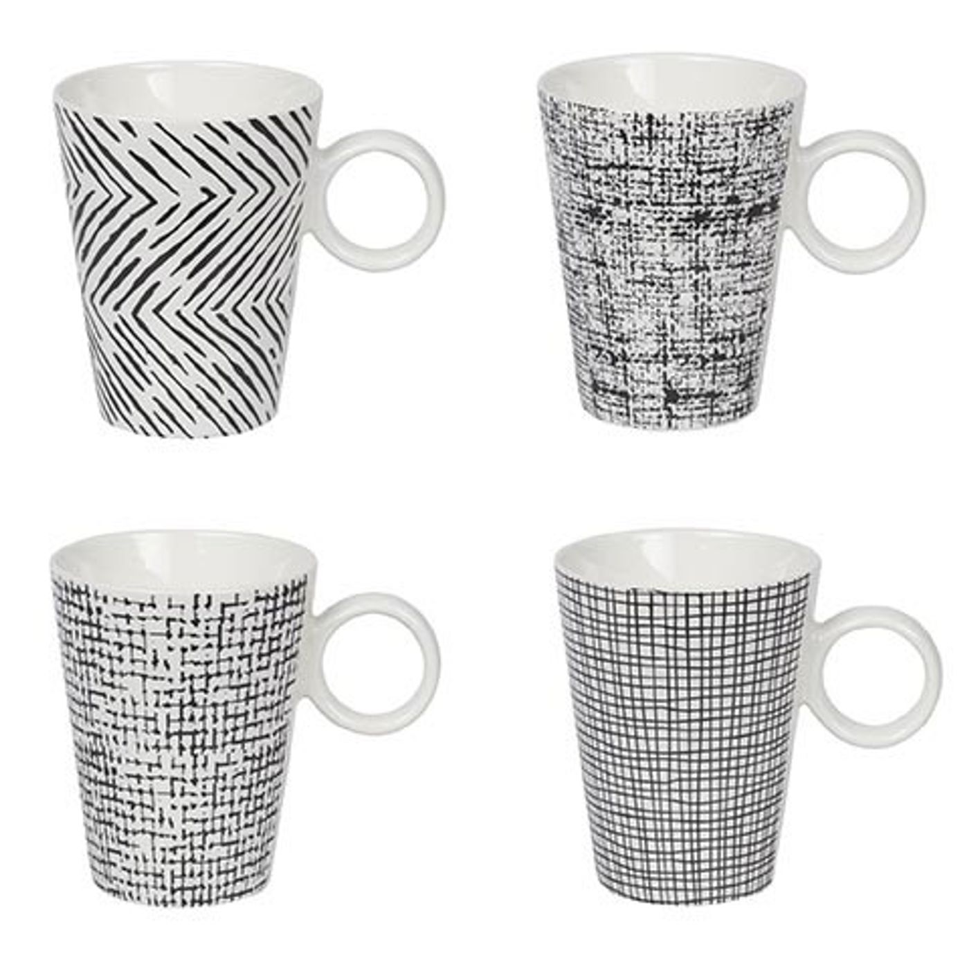 Coffret 4 mugs Calicot
