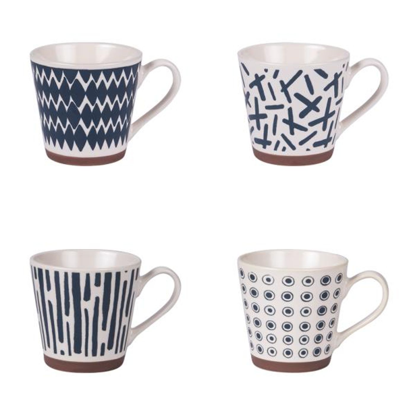 COFFRET DE 4 TASSES À THÉ FIDJI 18 CL Table Passion - Ambiance & Styles