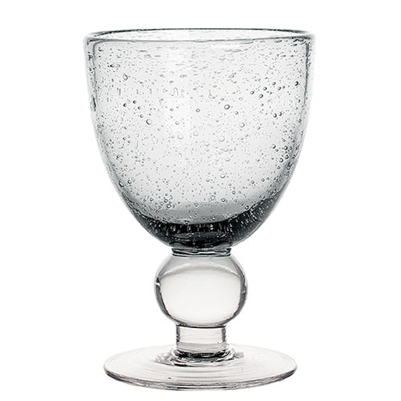 VERRE A PIED BIOT VERRE BULLE VINTAGE LOT DE 5