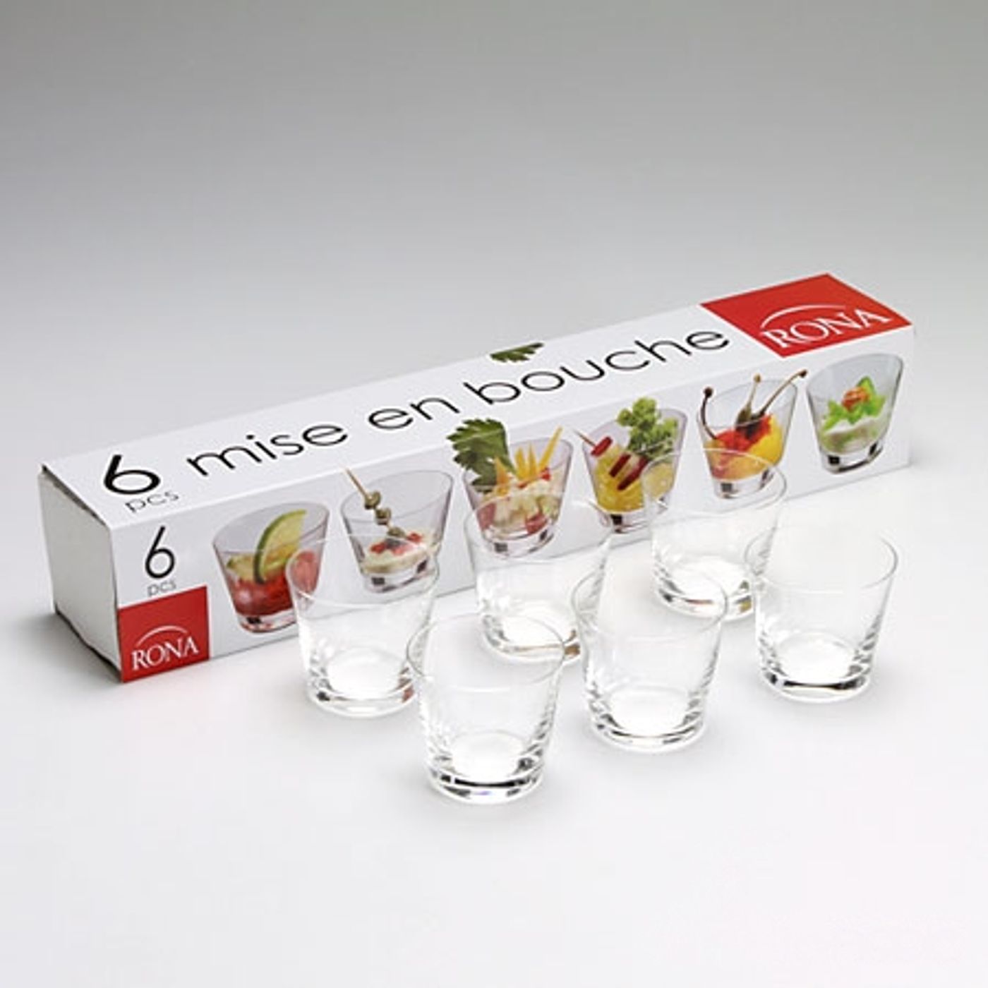 Coffret de 6 mises en bouche conique