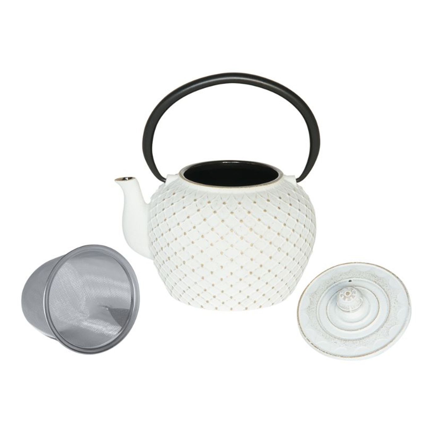 Théière en fonte HOKKAÏDO 1,2 L blanche