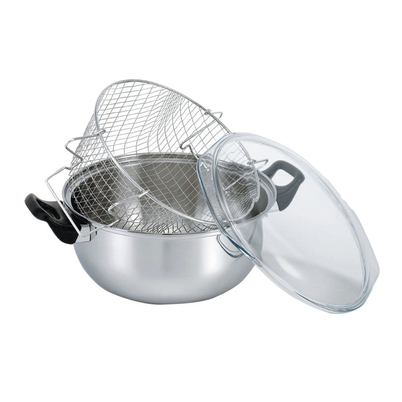 Friteuse inox complète 26 cm