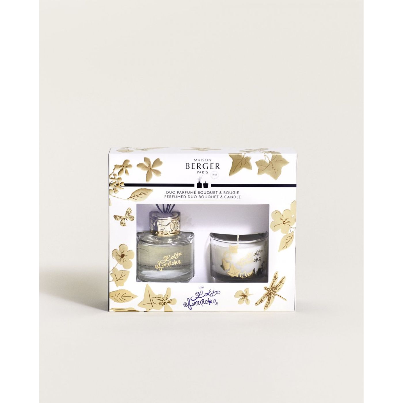 Duo mini-bouquet + bougie LOLITA LEMPICKA - TRANSPARENT