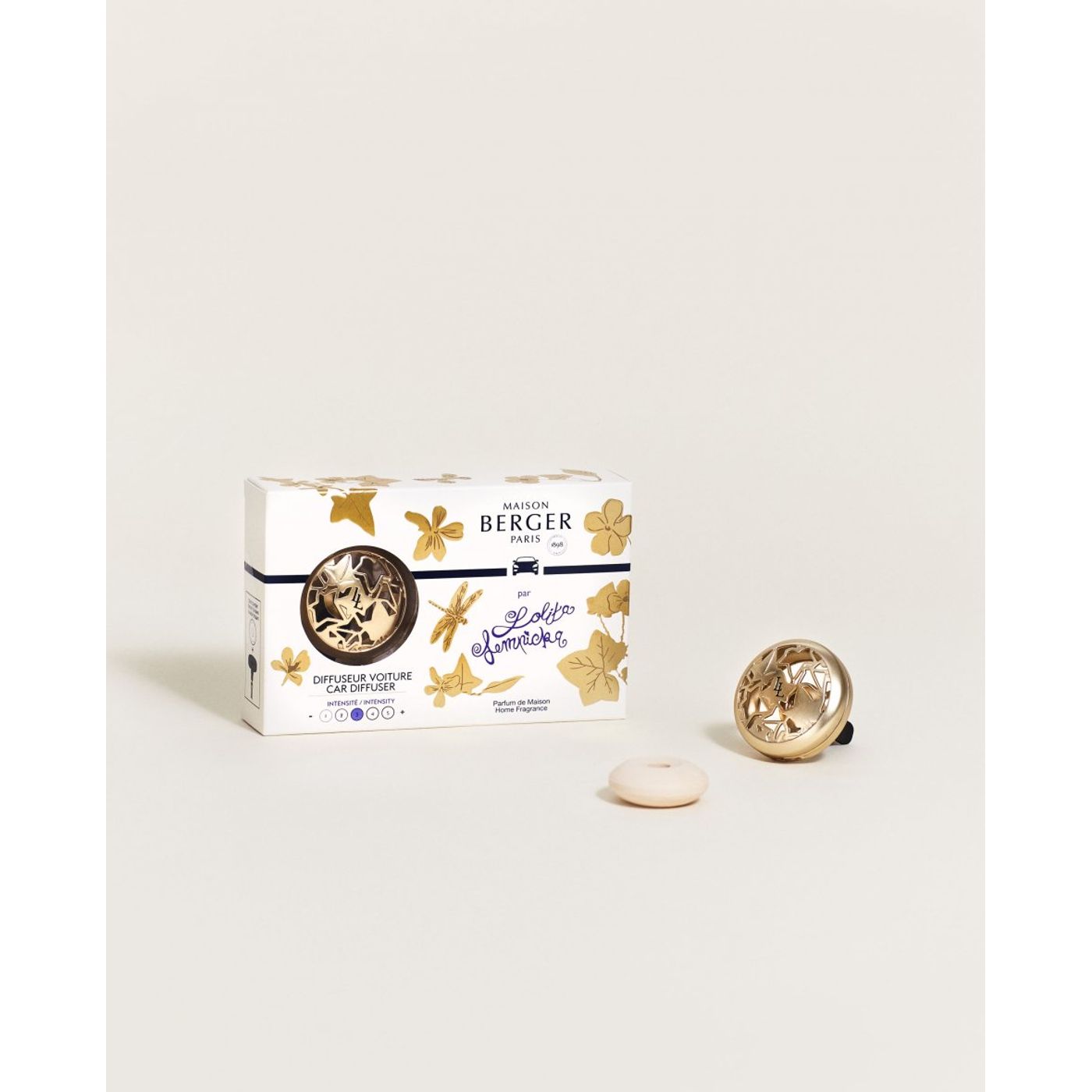 Diffuseur de voiture Lolita Lempicka doré