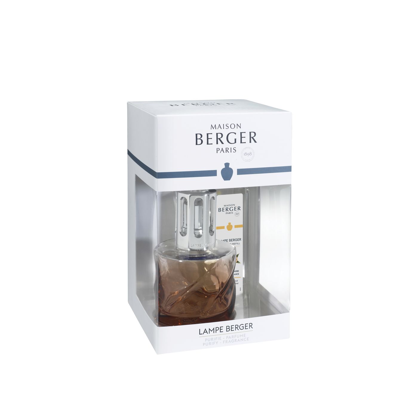 Coffret lampe éclat rhubarbe Spirale 250ml
