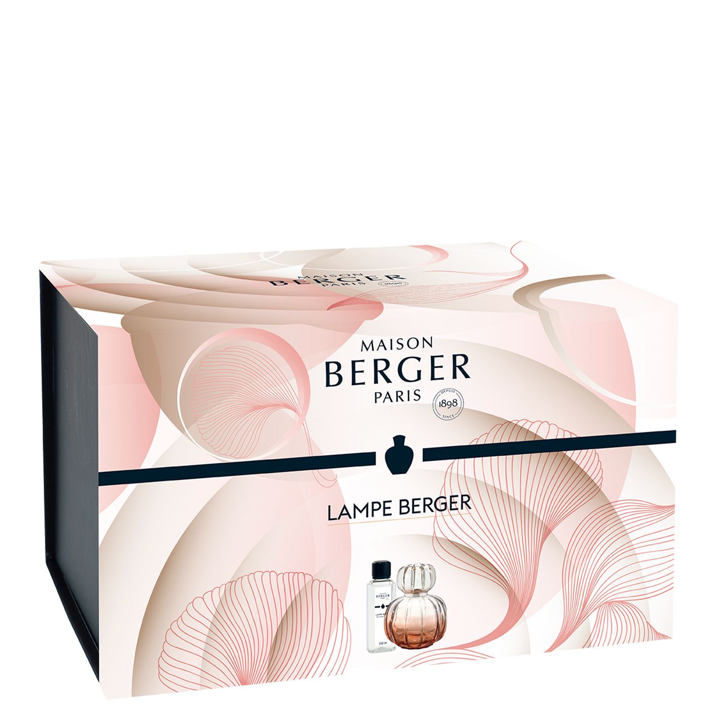 LAMPE CORALI ROSE AVEC RECHARGE 250 ML PARFUM LADY FLOWER