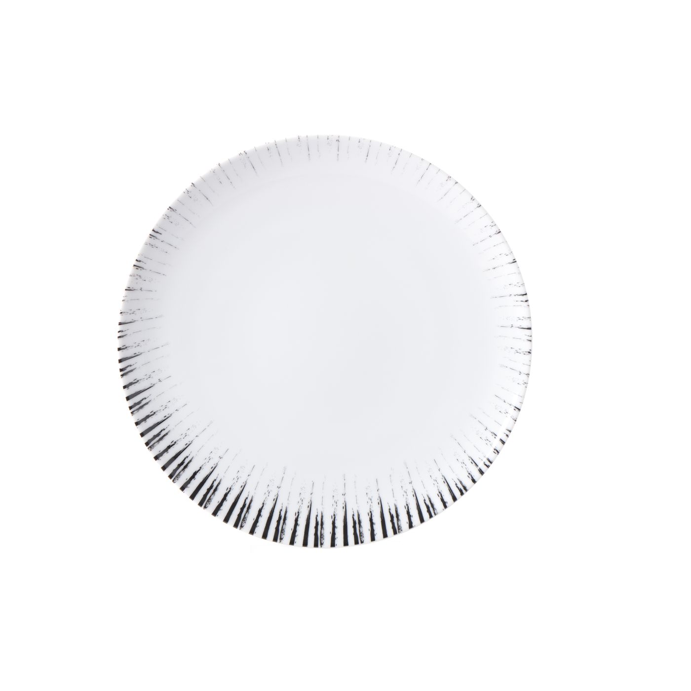 Assiette plate GLEE noir