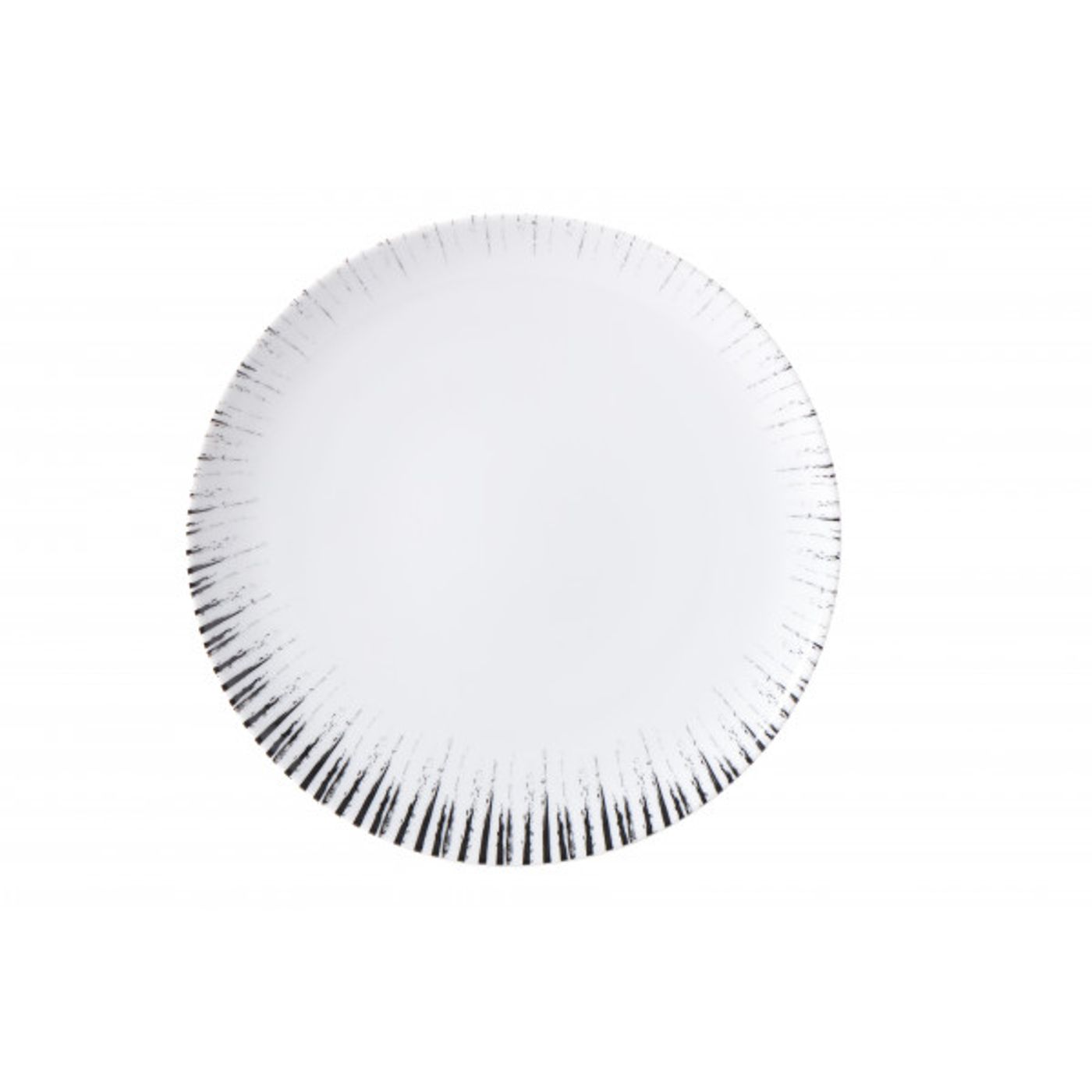 Assiette plate GLEE noir