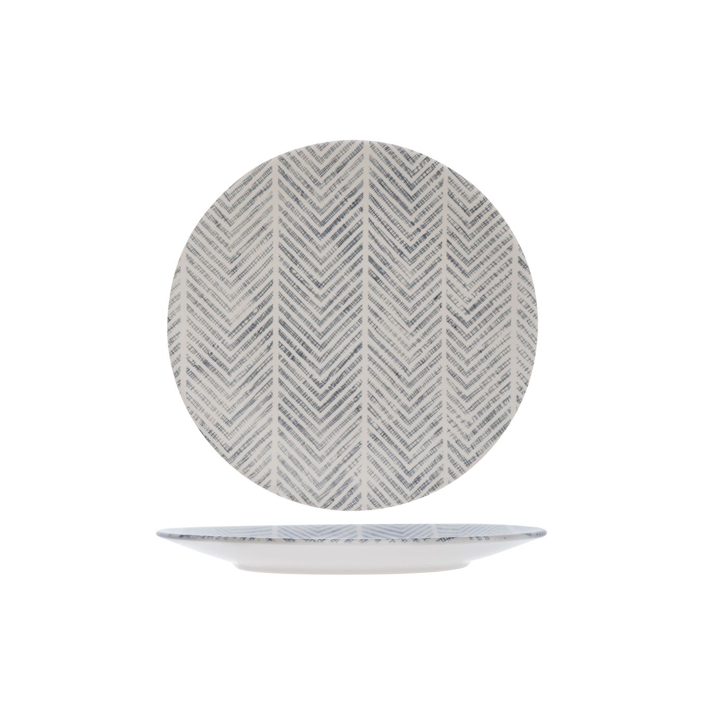 Assiette plate grès STONE TRIBU