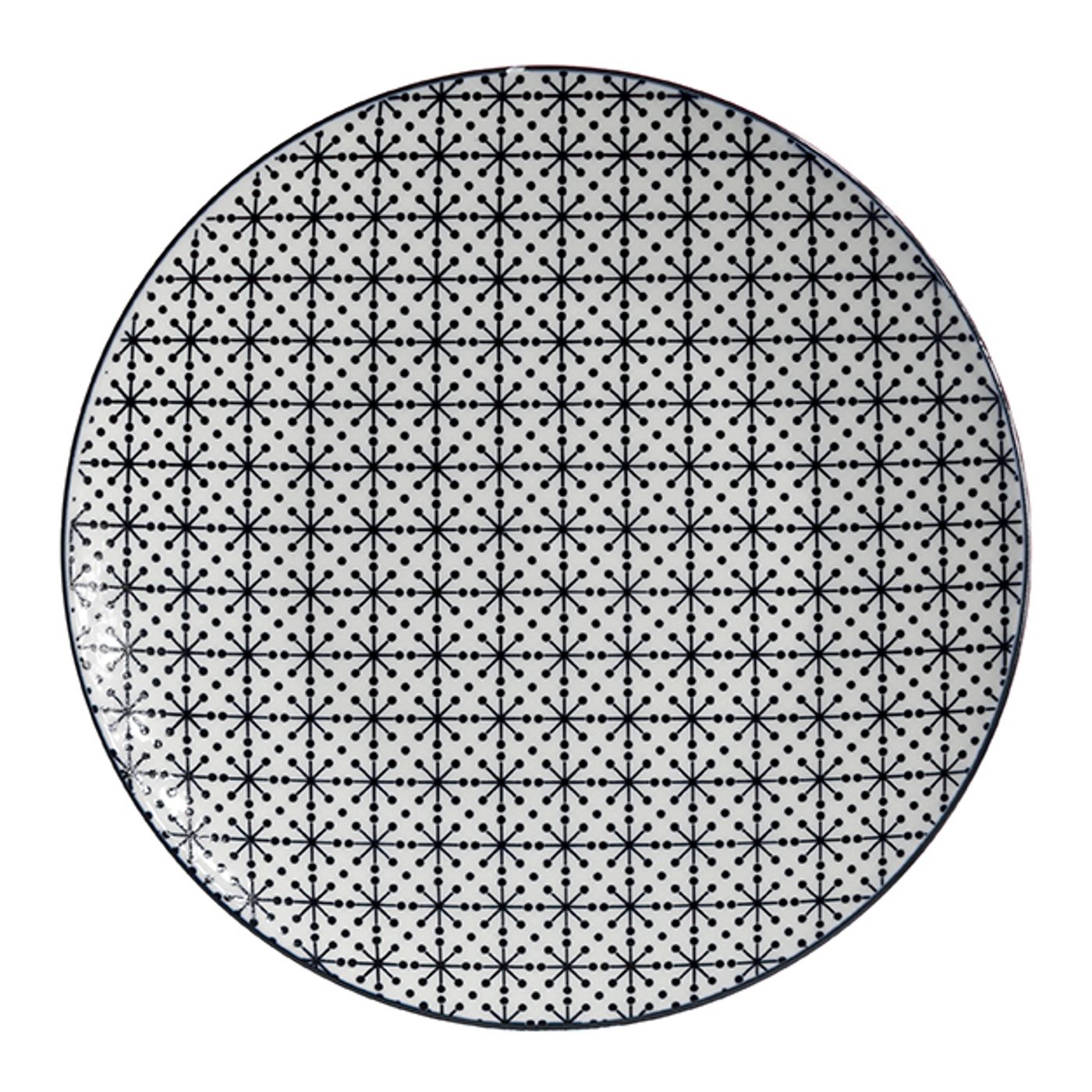 Lot de 4 assiettes plates CRAZY MIX