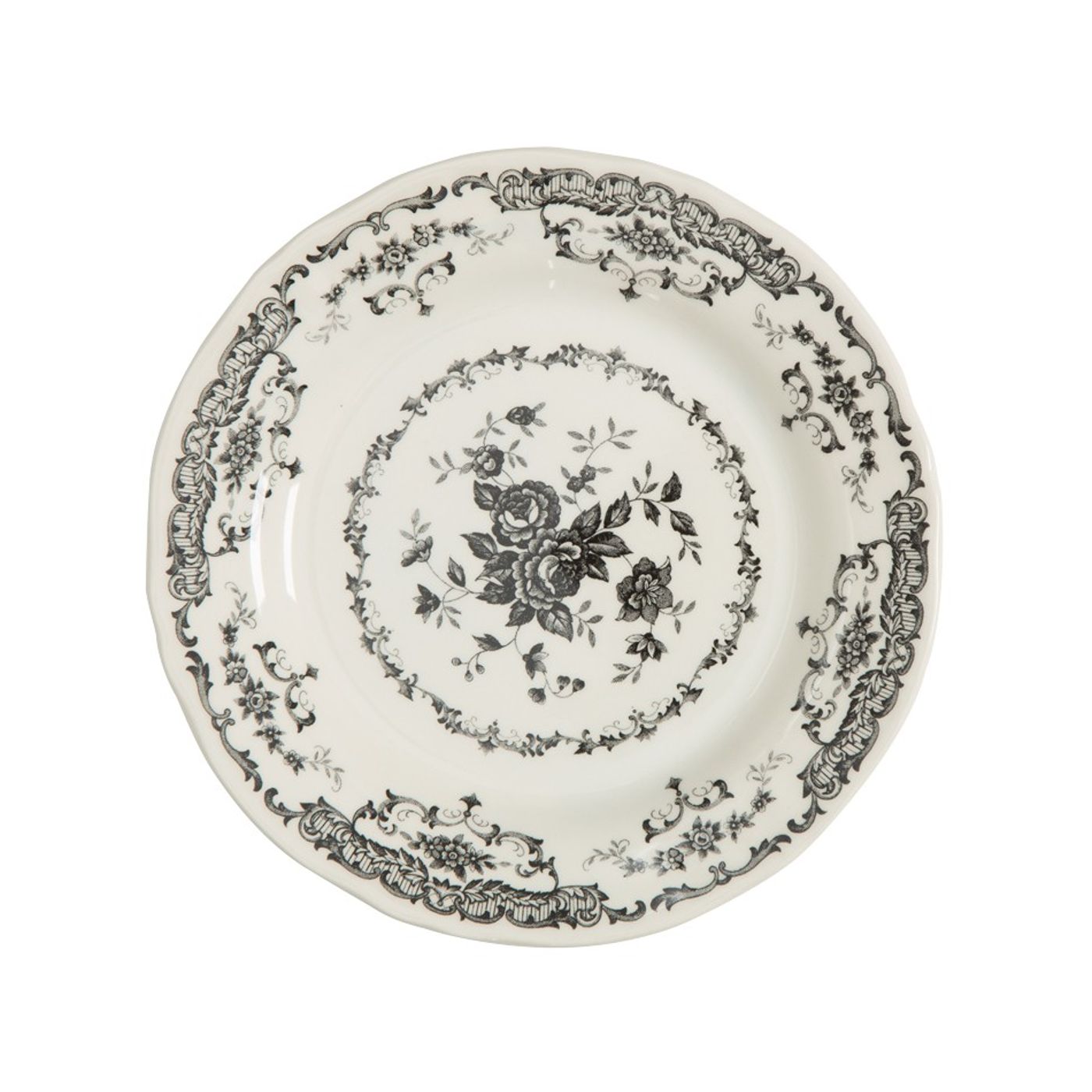 Assiette à dessert Rose Noir 20,7 cm