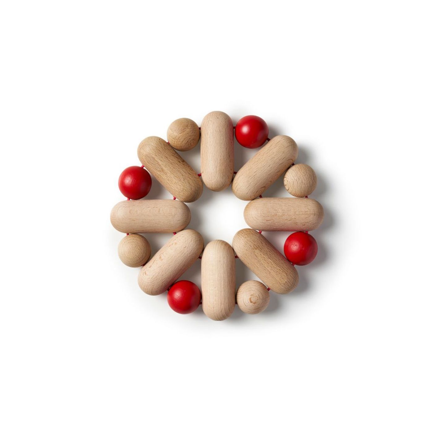 Dessous de plat BIJOUX rond rouge 19cm