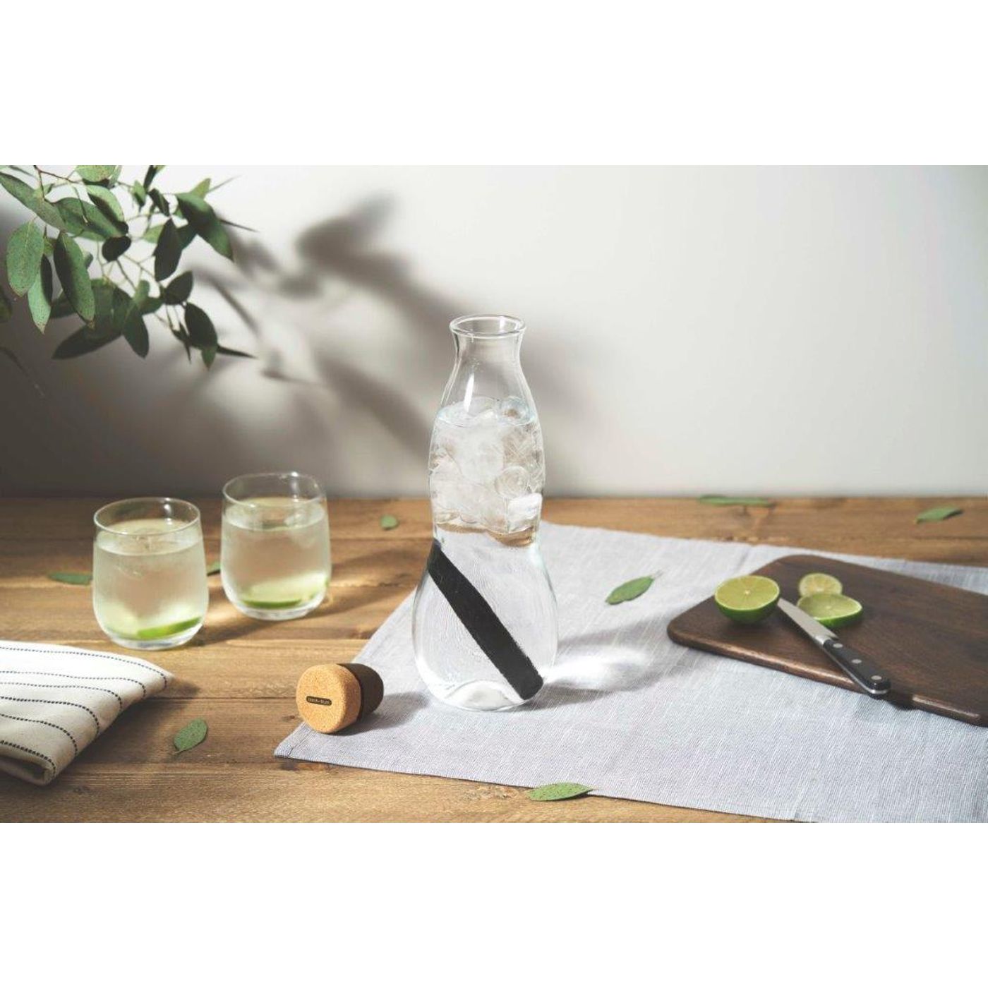 Carafe filtrante en verre 1,1 L