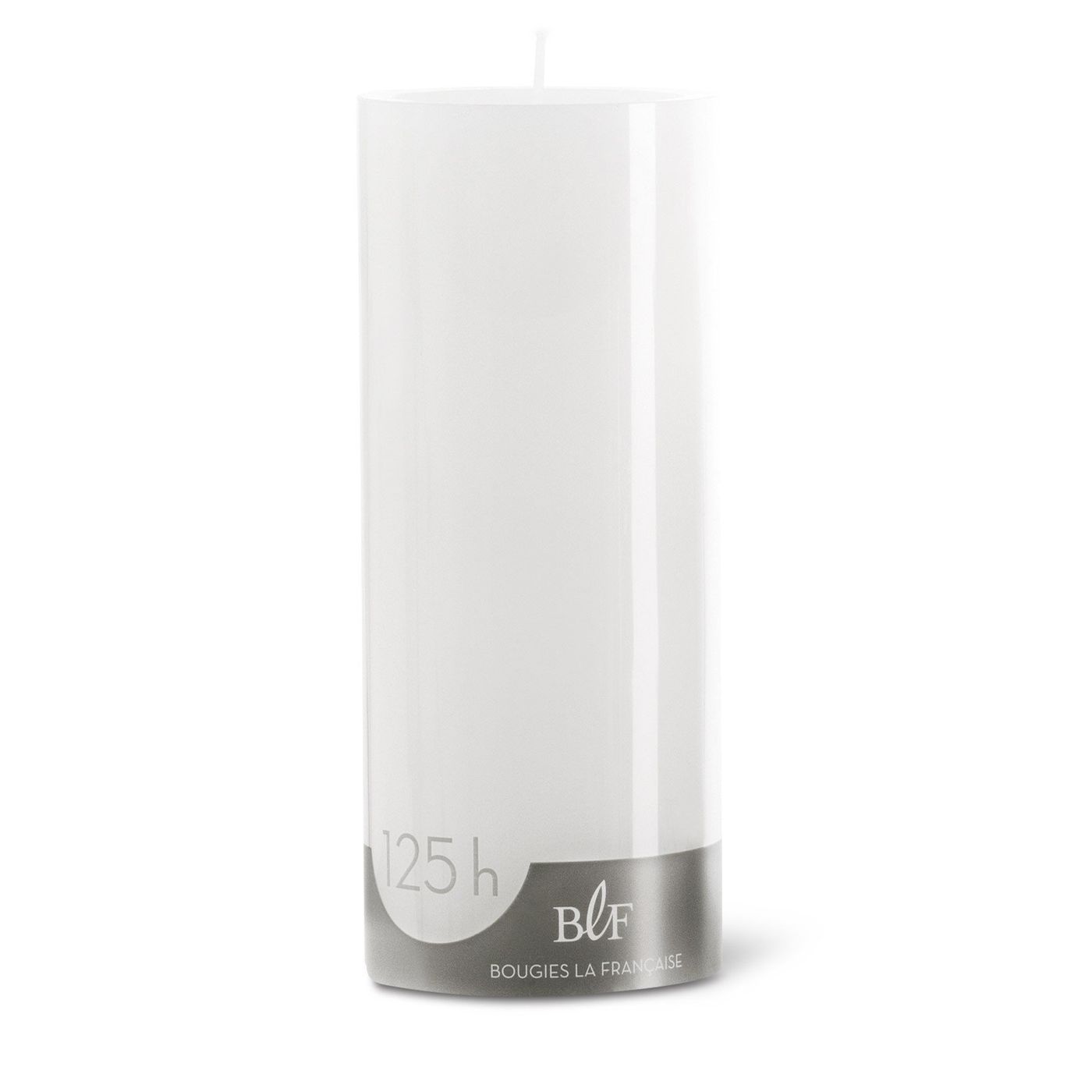 Bougie cylindrique H. 20 cm blanc