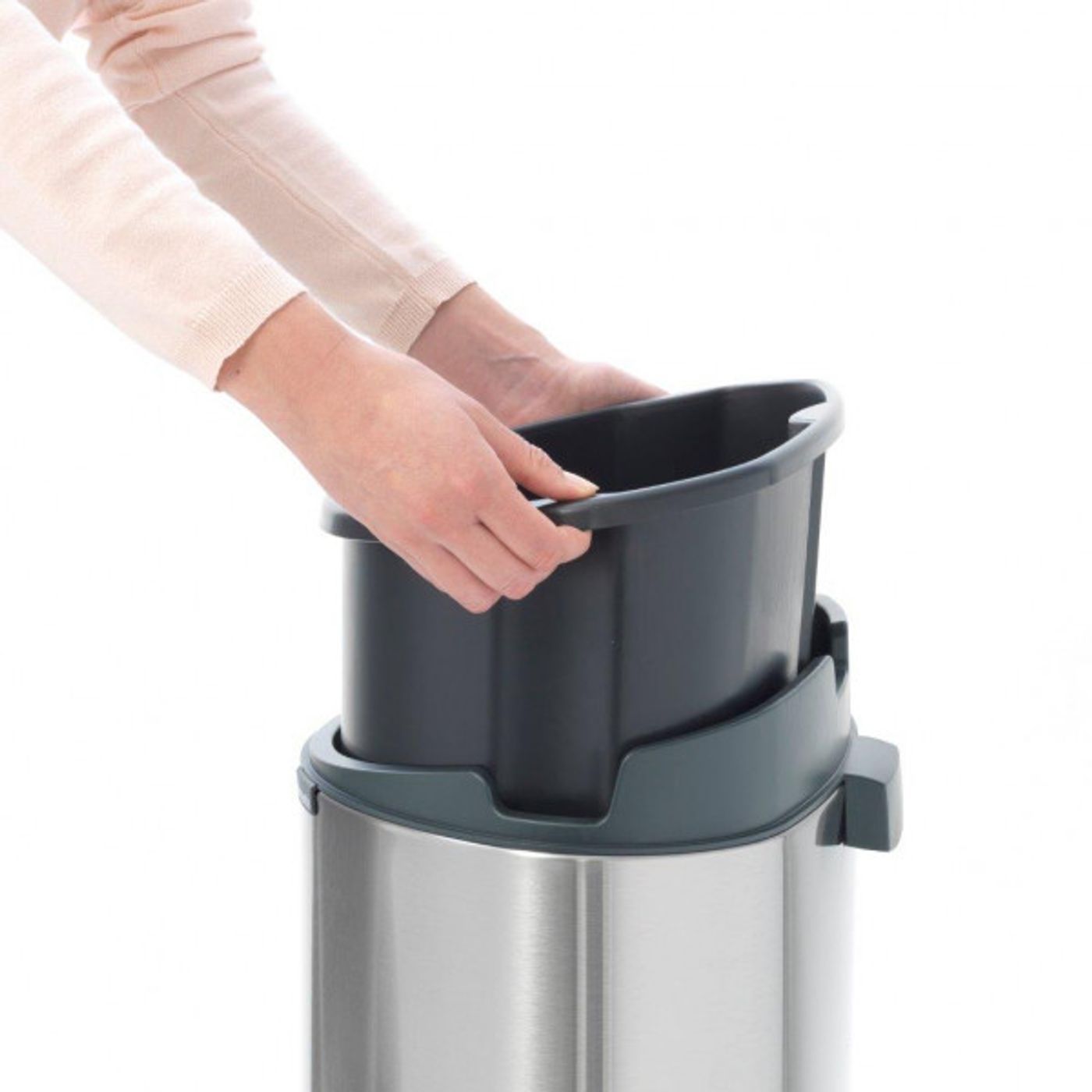 Poubelle Touch Bin New 40 L Inox Mat