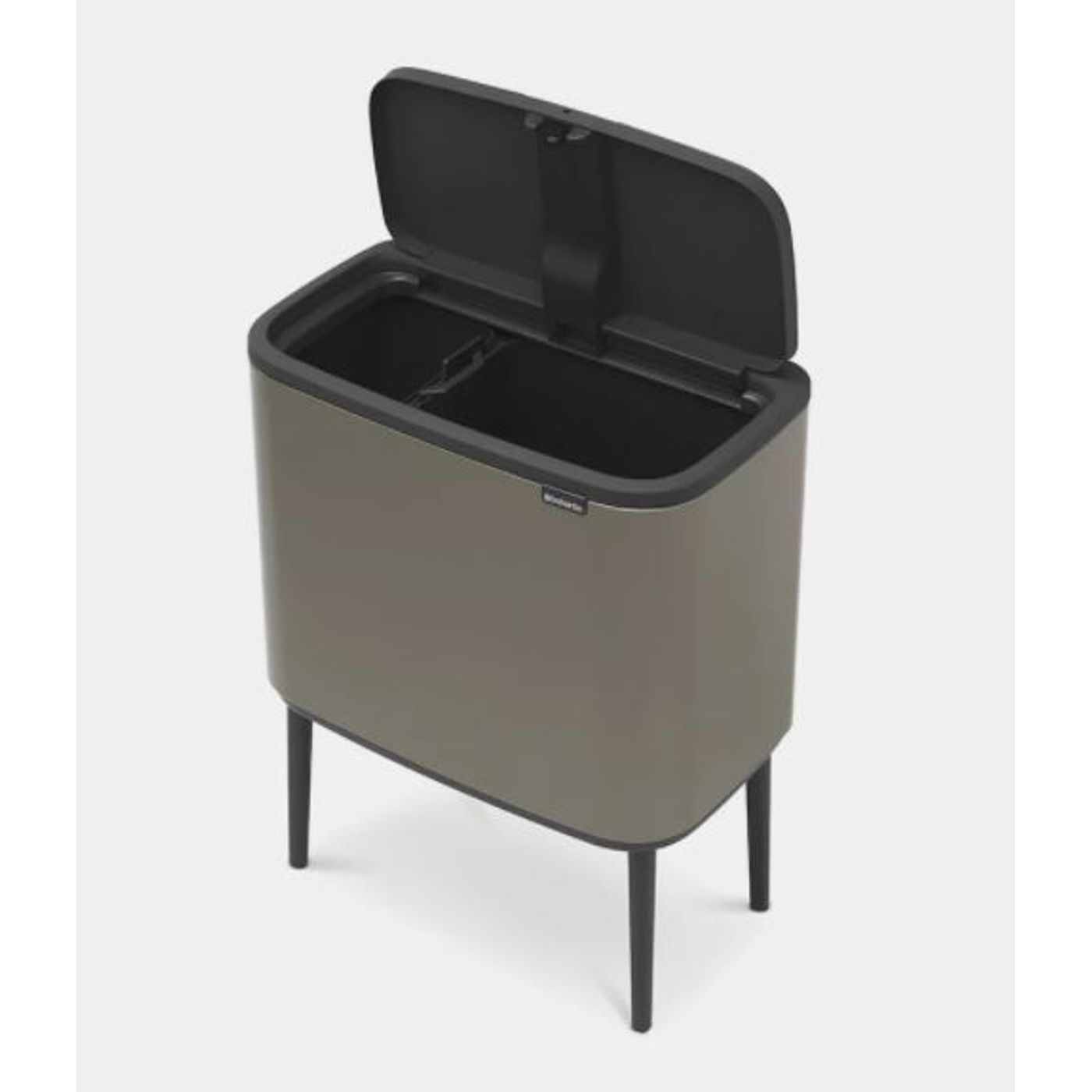 Poubelle Bo Touch bin 11+23L Platinium