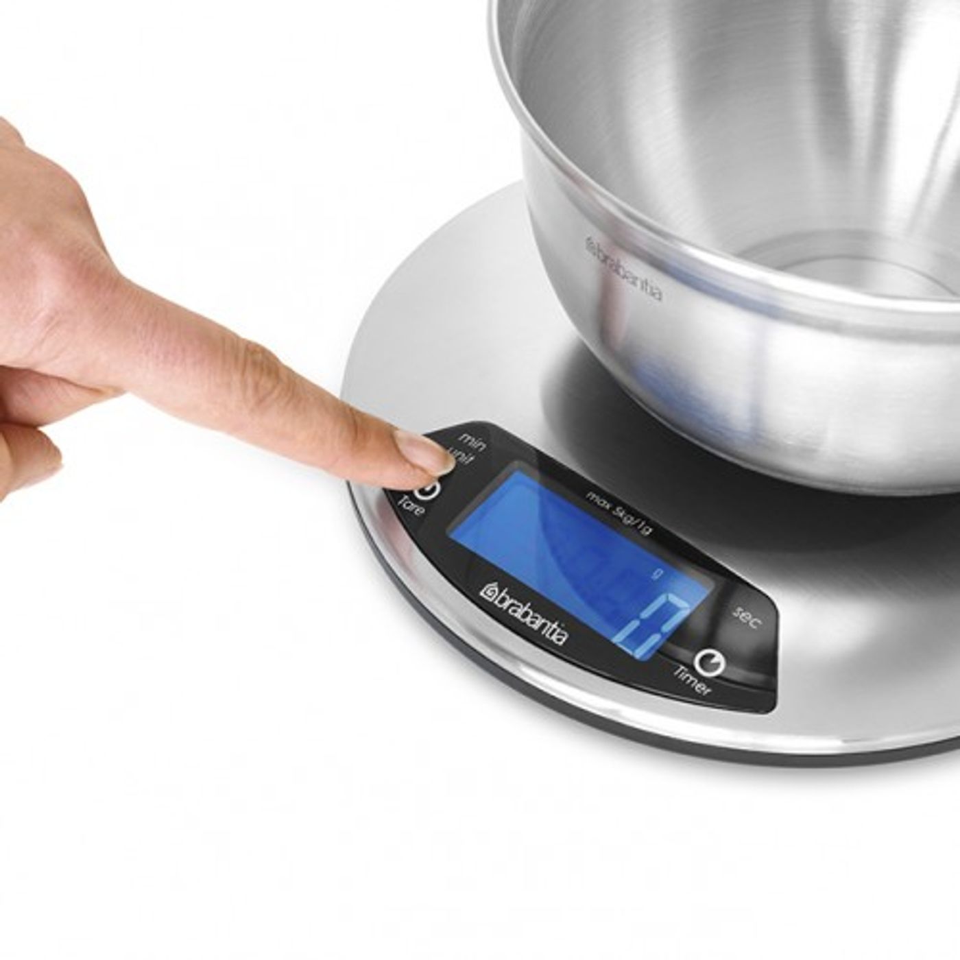 Balance de cuisine digitale ronde Matt Steel