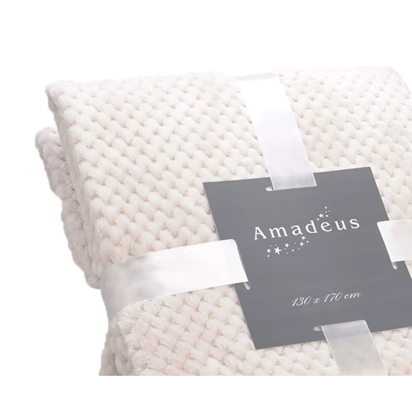 Plaid Damier crème 130 x 170cm