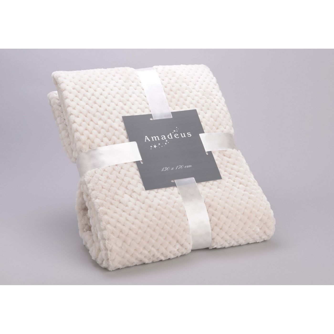 Plaid Damier crème 130 x 170cm